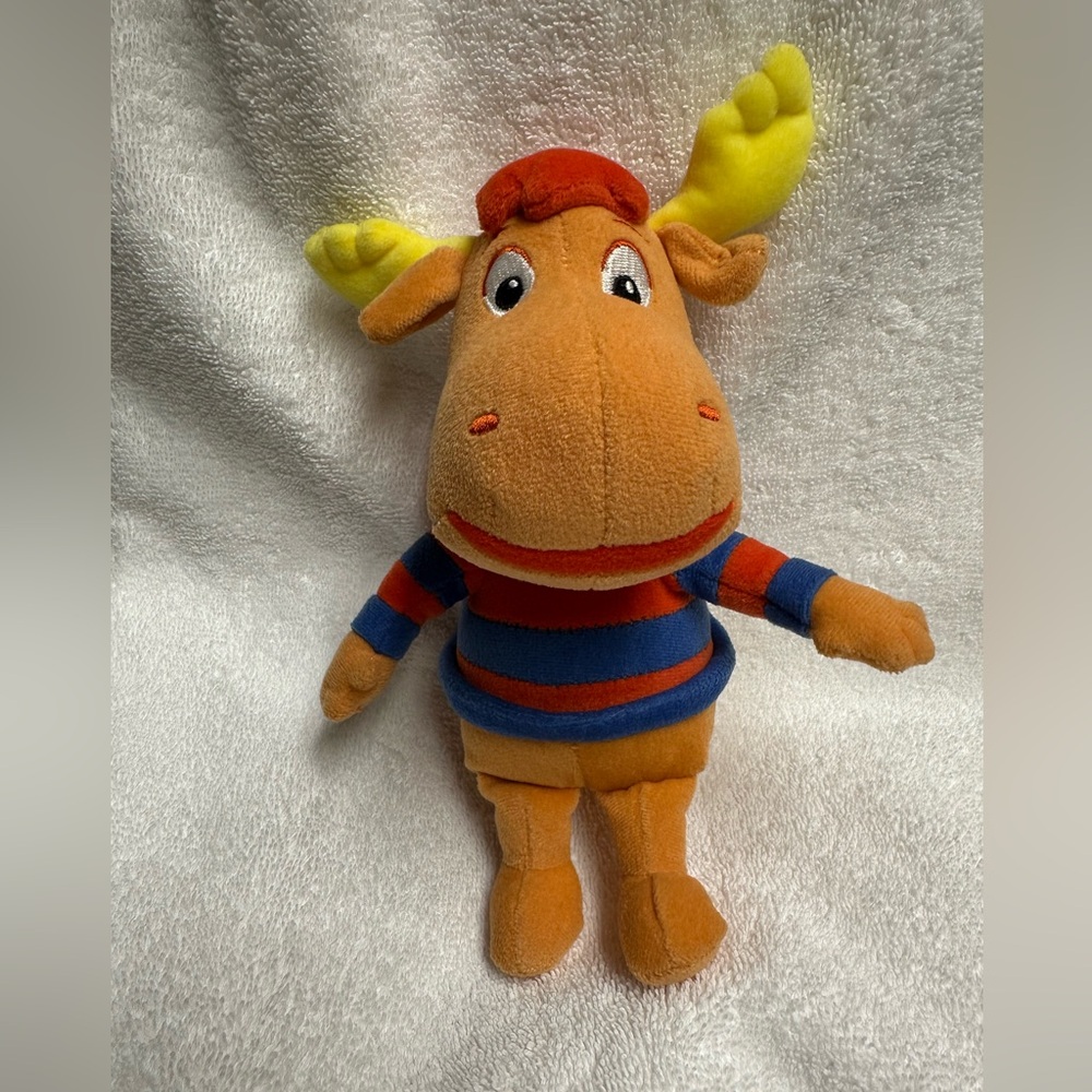 The Backyardigans Cartoon Tyrone Plush Moose 2005 Ty 8” Vintage VTG